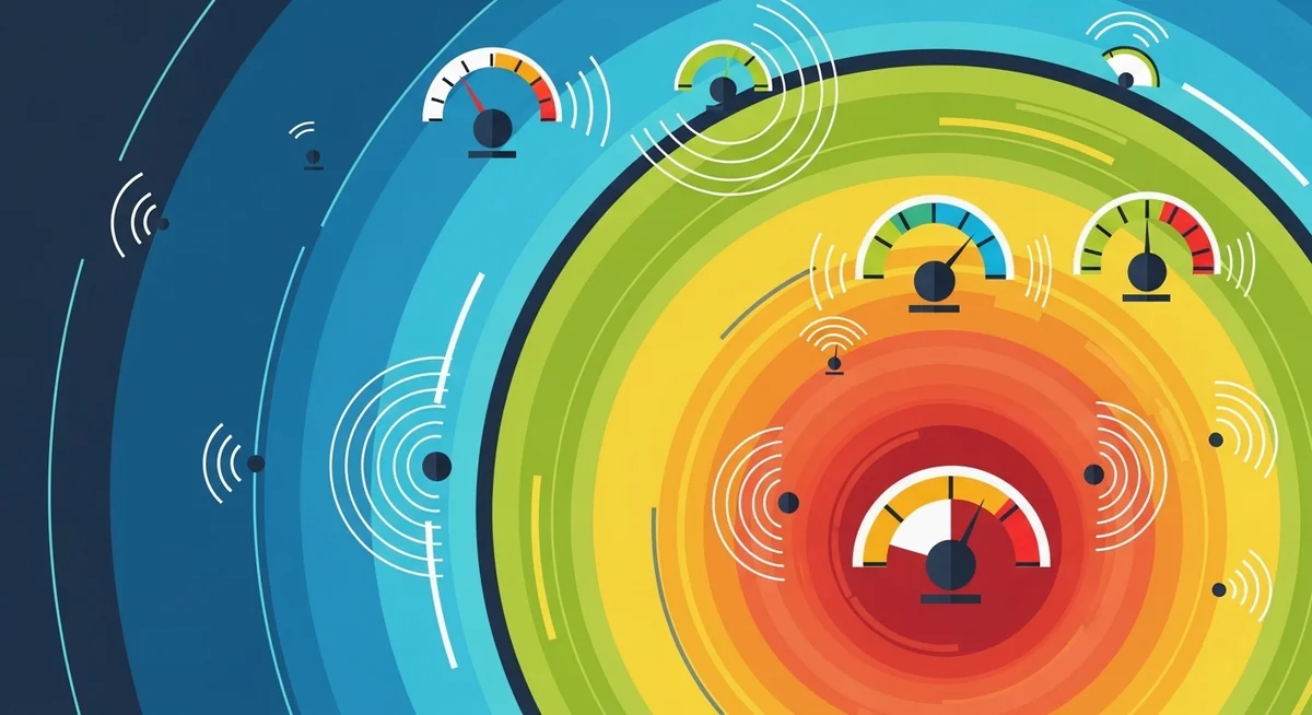 Professional monitoring control panel on desktop computer displaying message logs, timestamps, and activity tracking.