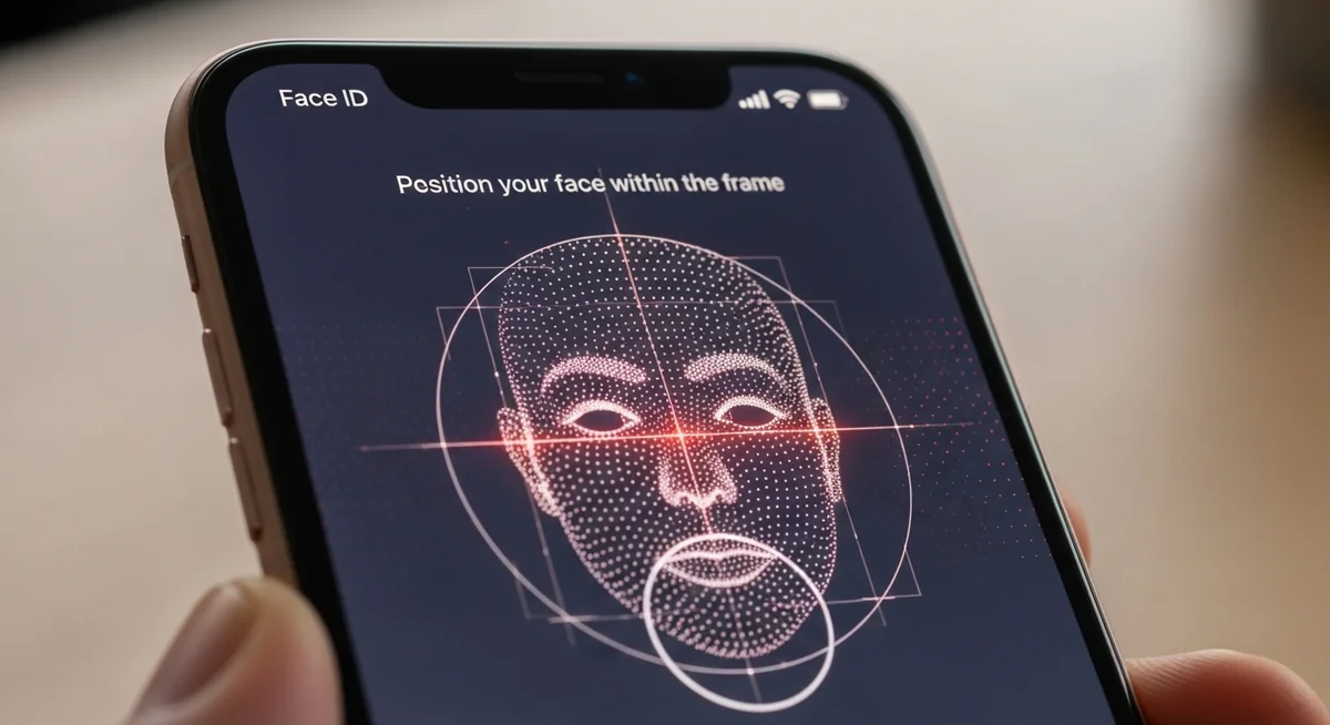 facial recognition security system being tested