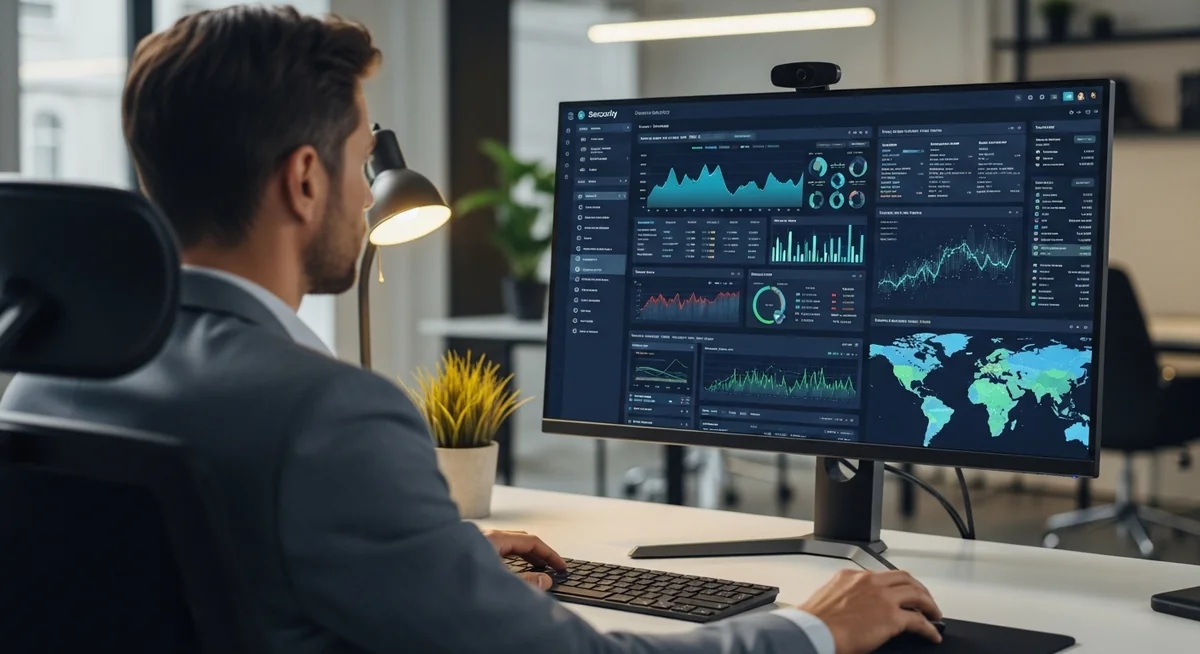 Family locator app showing multiple members' locations on map with zones.