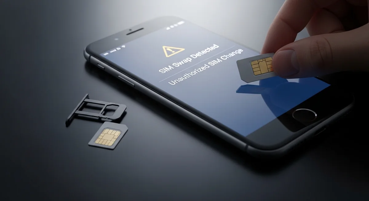 SIM swap attack process diagram