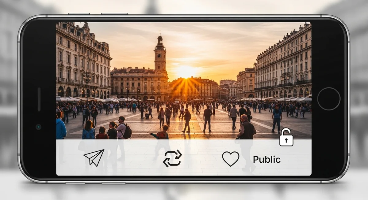 Public photos shared on social media