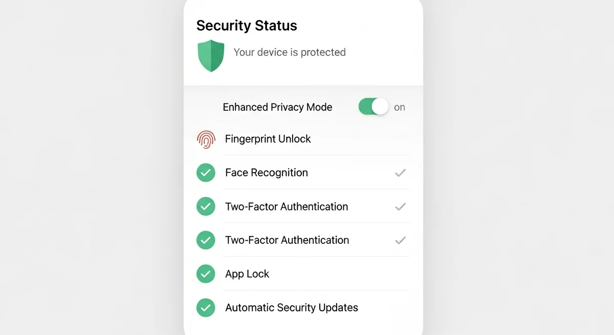 Smartphone settings menu showing location services, Find My Device, and account configuration options