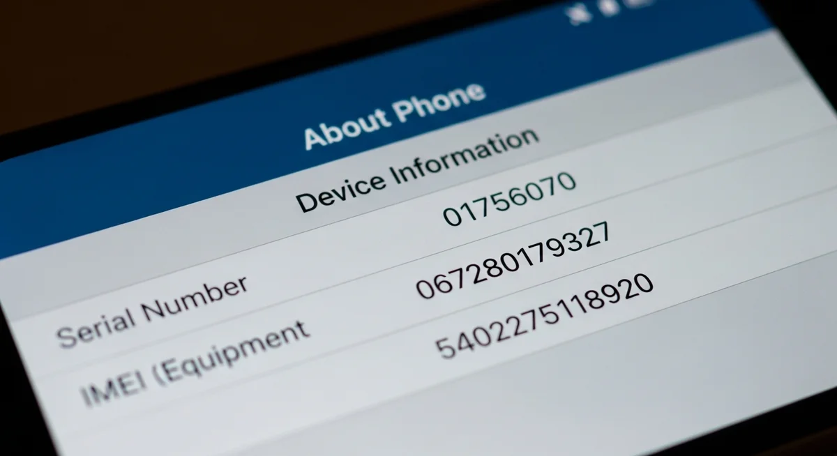 Phone IMEI number for device tracking