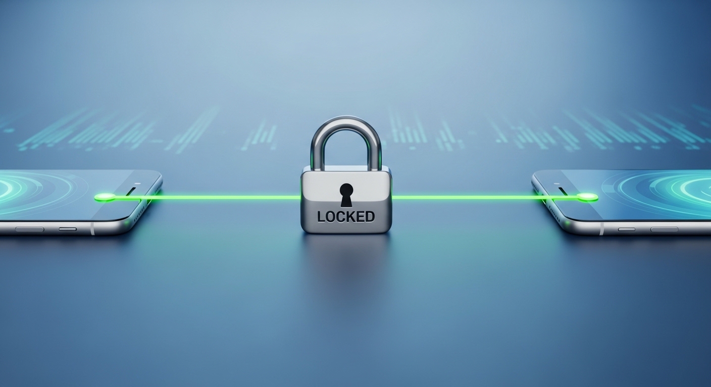 End-to-end encryption between smartphones