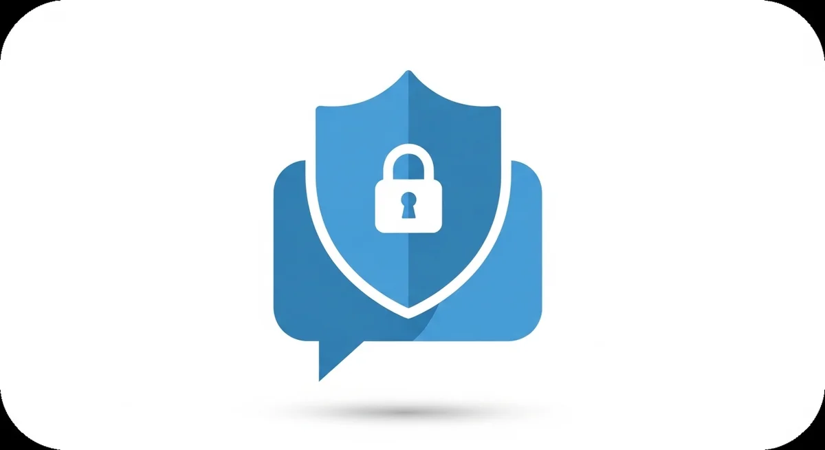 Major messaging apps with encryption shield symbols and user count indicators