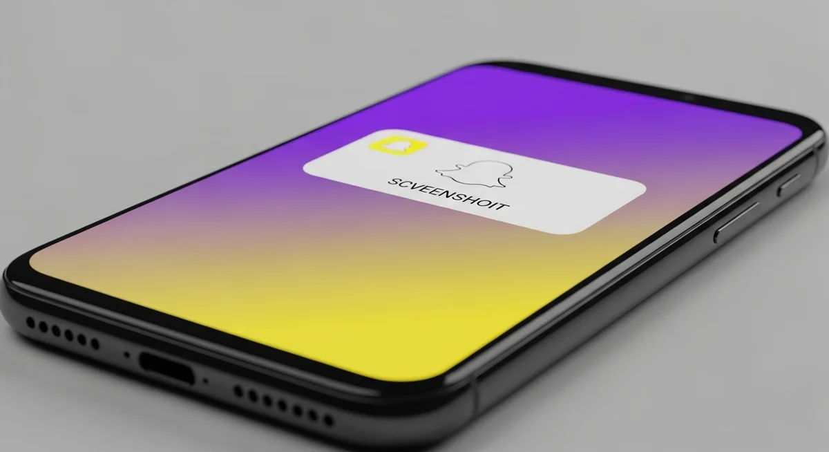 Screenshot on Snapchat notification alert on smartphone screen