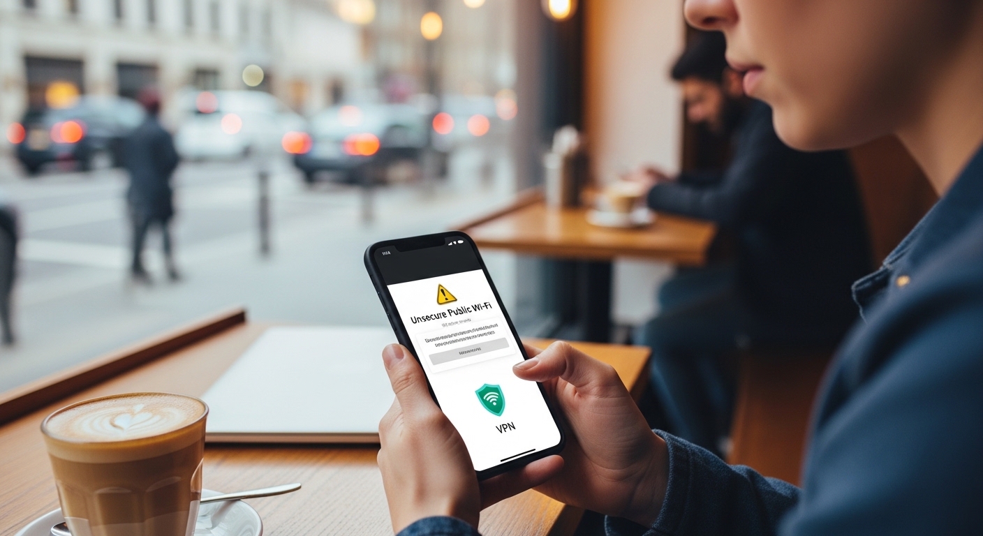 public WiFi security with VPN
