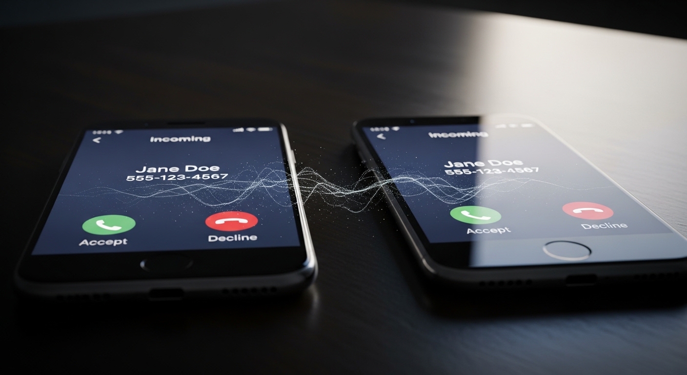 phone cloning process showing original and duplicate device