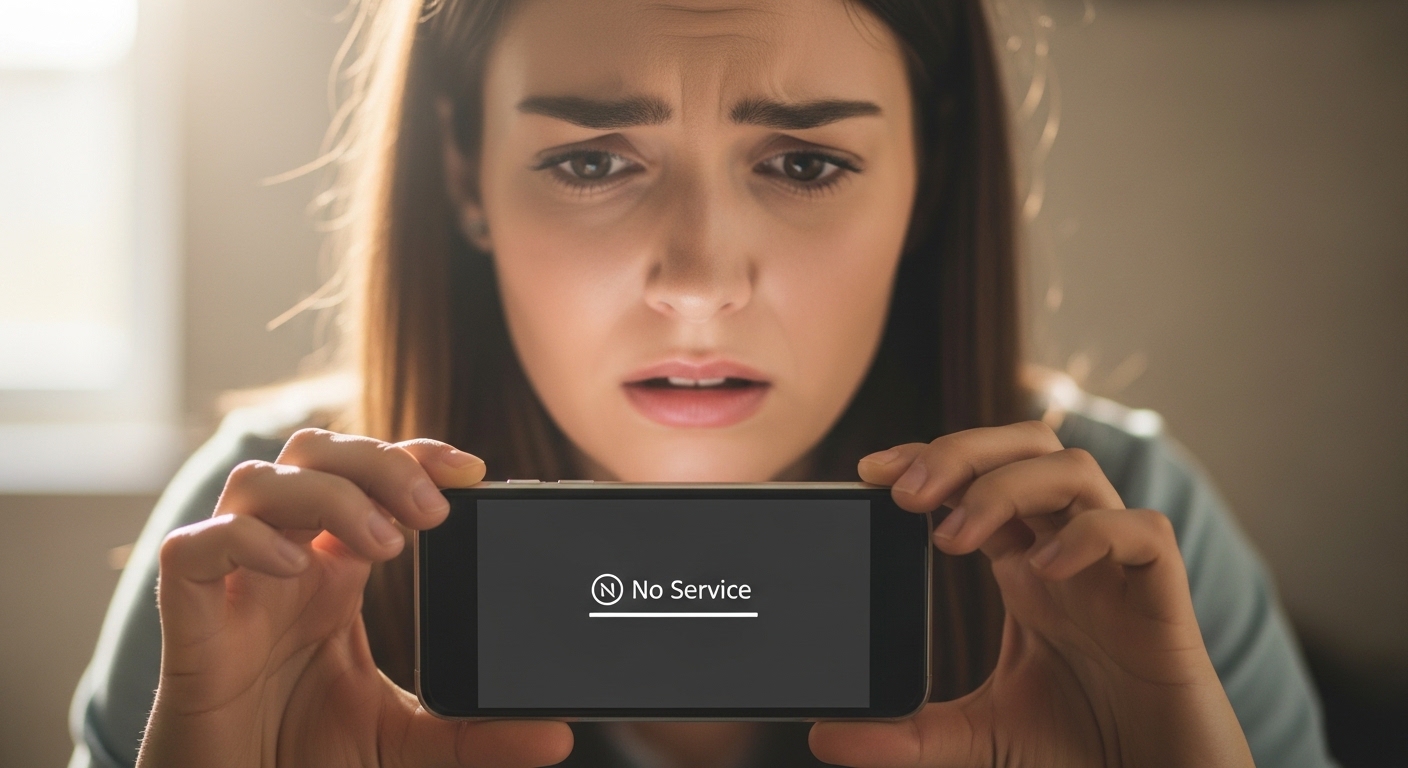 person noticing signs of phone cloning