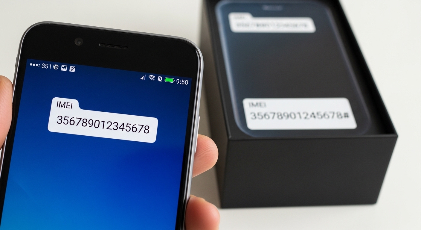 smartphone IMEI comparison with original box